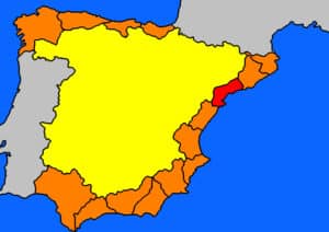Kaart Spaanse Costas – Costa Dorada