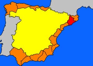 Kaart Spaanse Costas – Costa de Maresme, Barcelona y Garraf